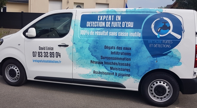 véhicule intervention fuite d'eau Bretagne