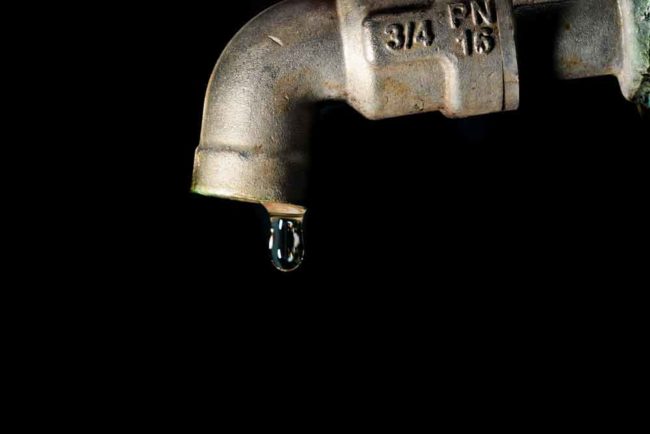 repérer une petite fuite d'eau